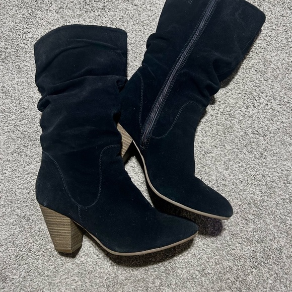 Sonoma Black Suede Vitalize Ortholite Stack Heel Slouch - Picture 5 of 7